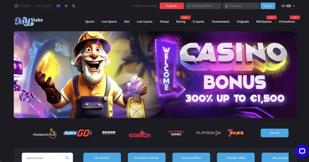 Mystake casino zonder Cruks